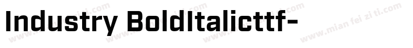 Industry BoldItalicttf字体转换
